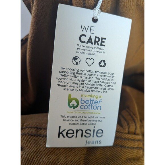 Kensie Jeans Women 12/31 Brown High Waist Wide Leg Pockets Boho Jeans Ankle NWT - Picture 13 of 16